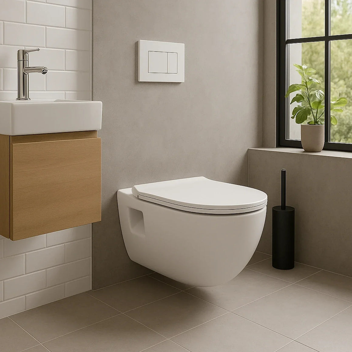 DutchLine Brilla Glans Wit – Met Bidet – productfoto 3