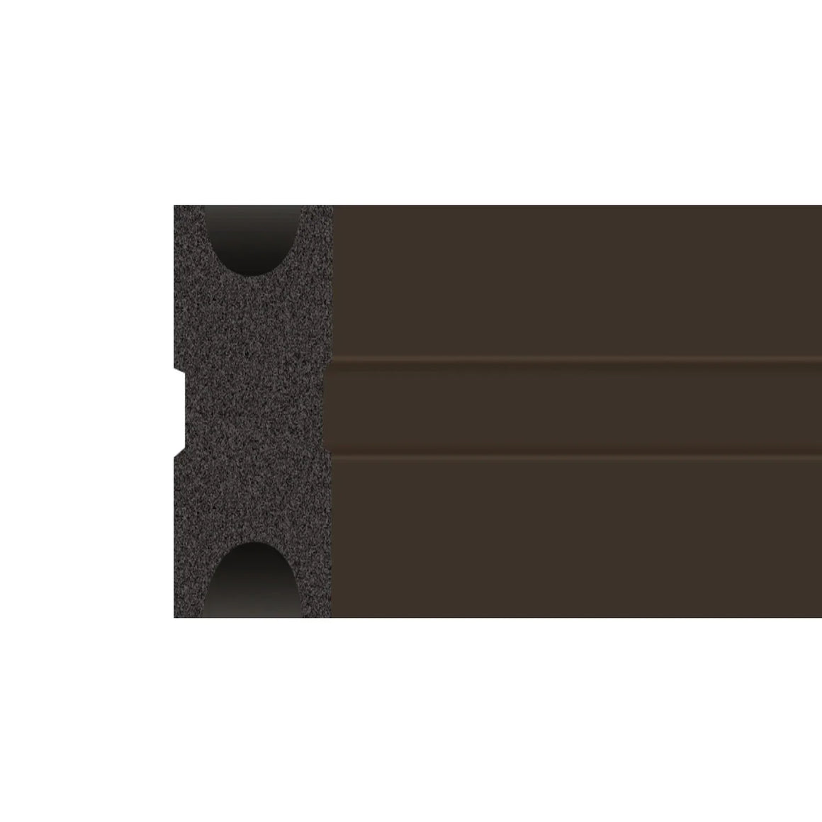 DutchLine Composiet Onderlegbalk - Donkerbruin - 40x25