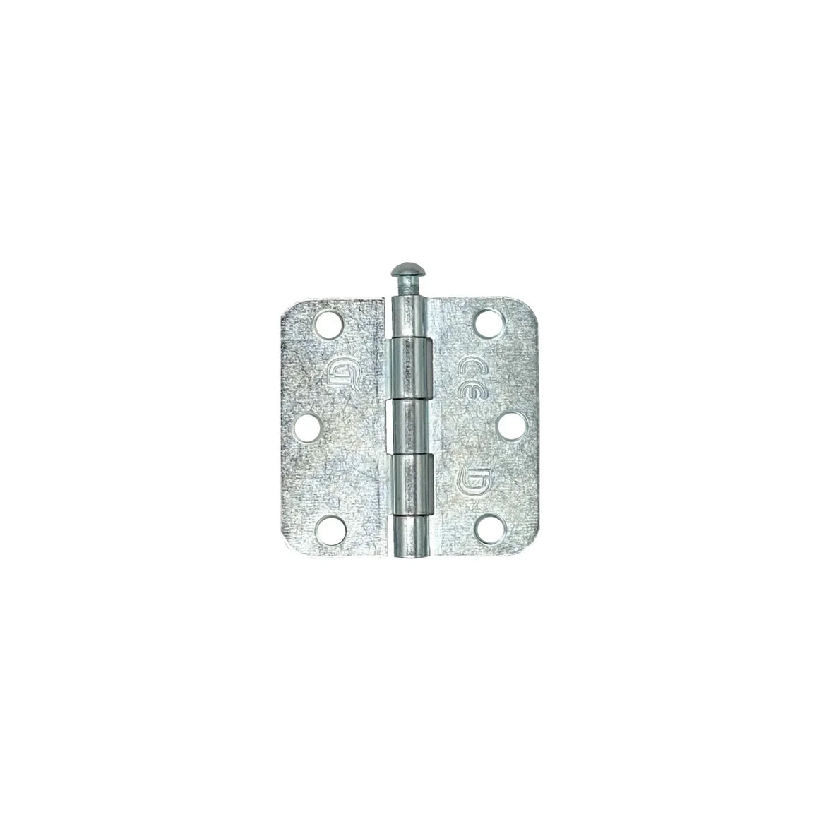 DutchLine Deurscharnier Staal - Afgeronde Hoeken - 76x76x2mm - per 6