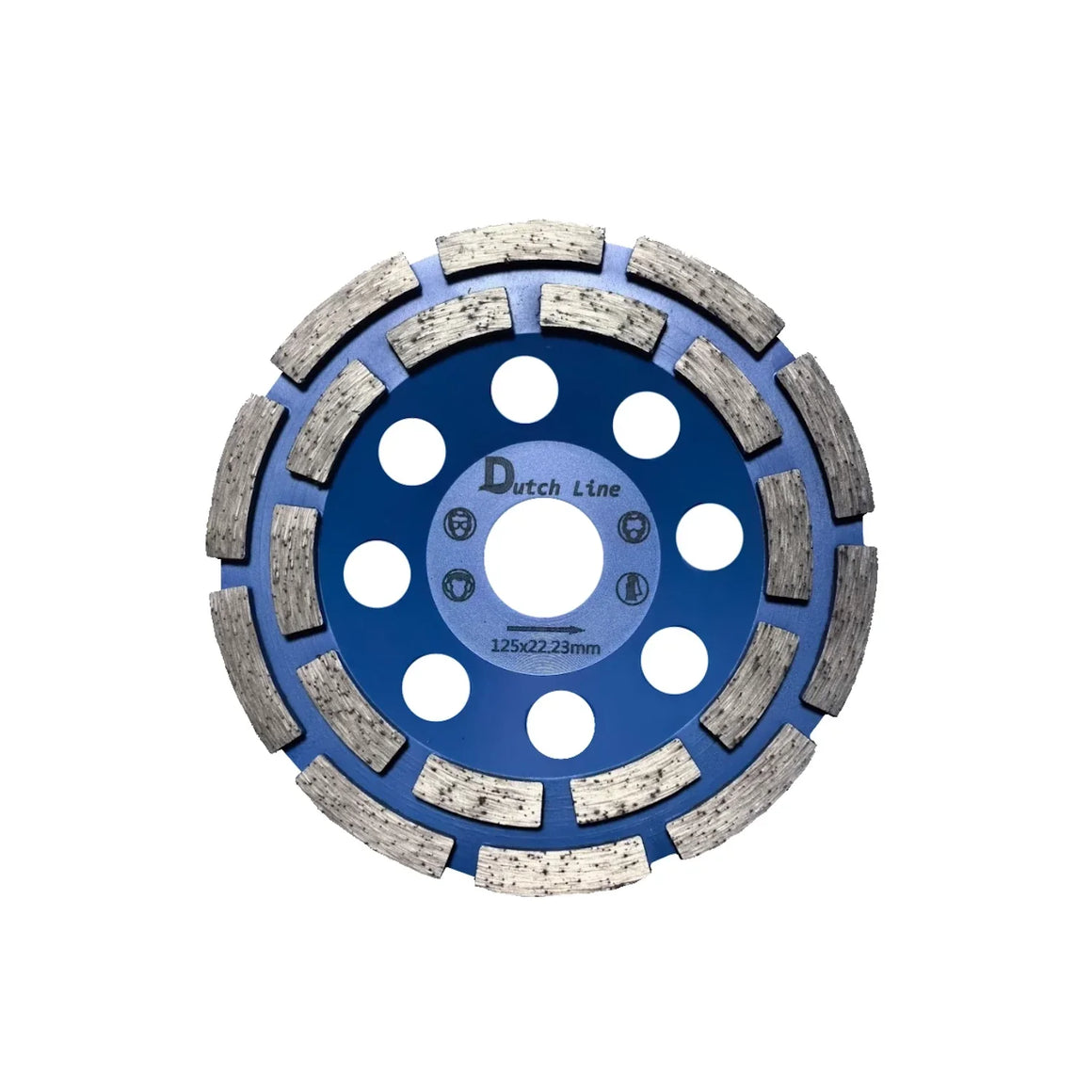 DutchLine Diamant Slijpkop 125mm 22.23mm - Geschikt voor schuurwerk