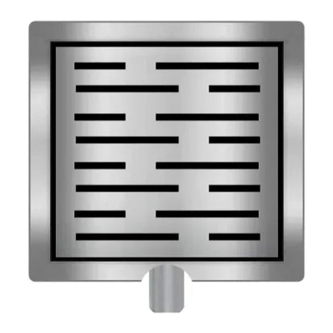DutchLine Douchegoot met flens en rooster - RVS - 150x150mm
