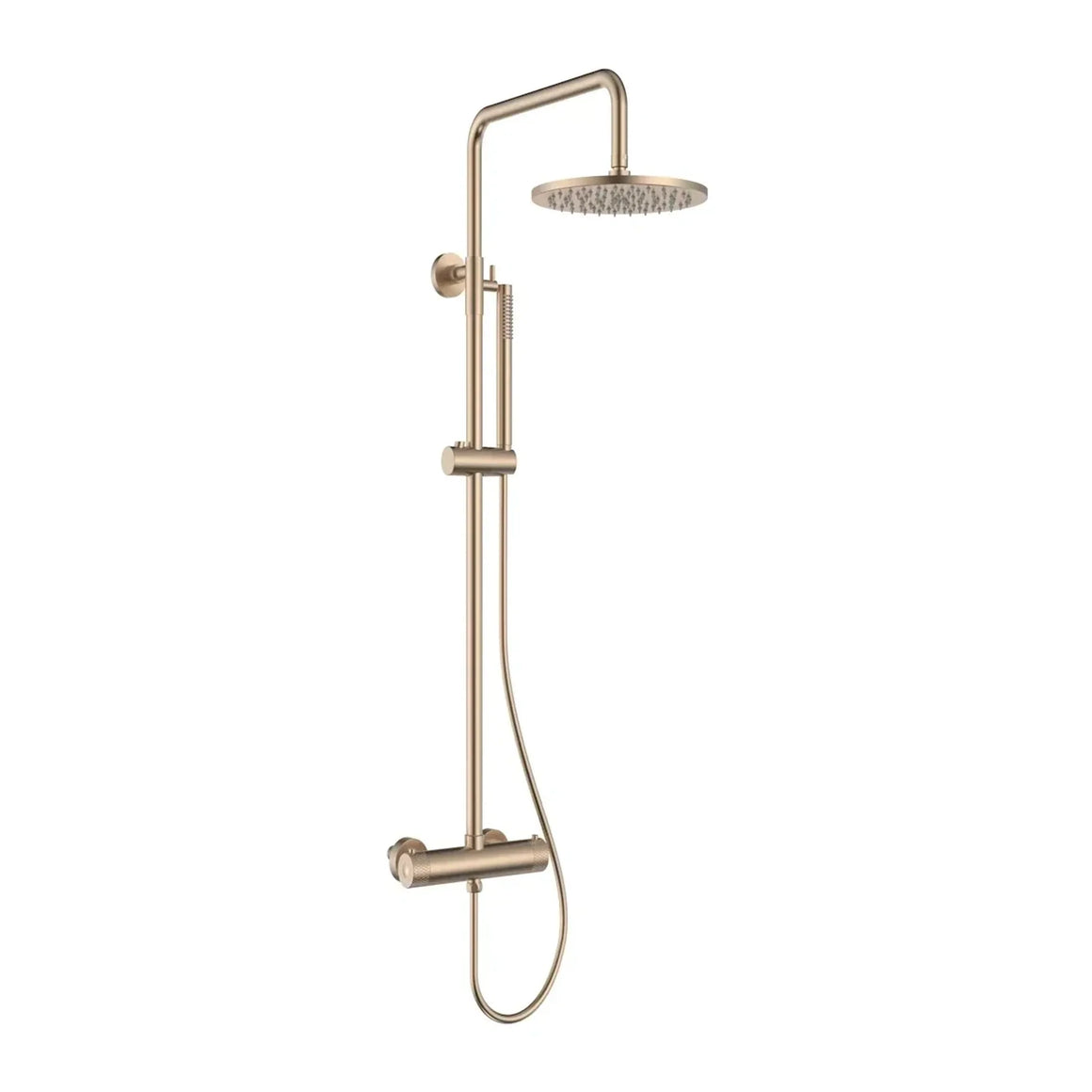 DutchLine Thermostatische Doucheset Grip-300 - Geborsteld Koper