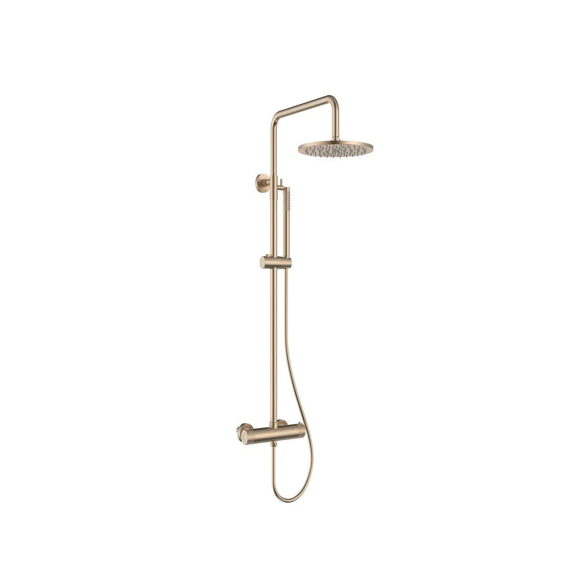DutchLine Thermostatische Doucheset Grip-300 - Geborsteld Koper