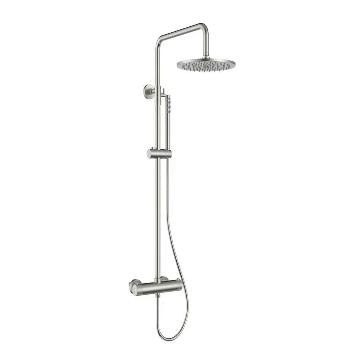 DutchLine Thermostatische Doucheset Grip-300 - Geborsteld Staal