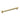 DutchLine Grip Douchearm 450mm – Geborsteld messing Goud