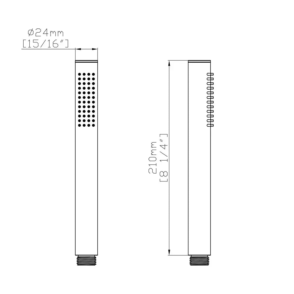 DutchLine Grip Staaf Handdouche – Chroom