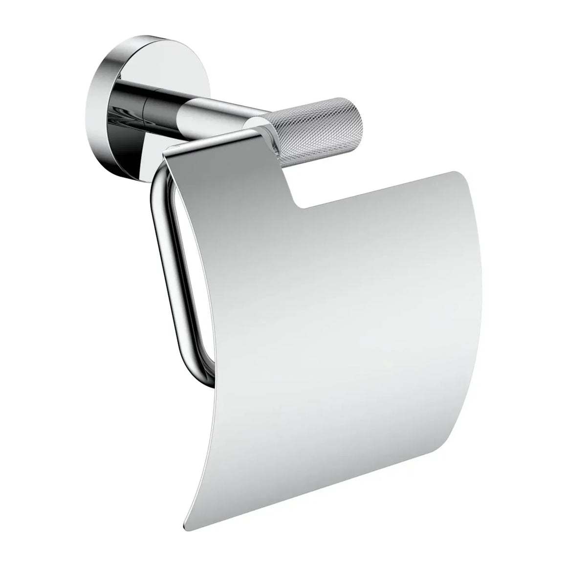 DutchLine Grip Toilethouder Met Klep – Chroom