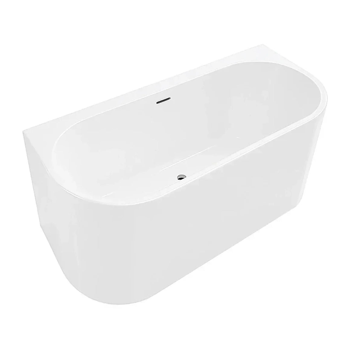 DutchLine Half-vrijstaand Ligbad - Glans Wit - 1800x800x580