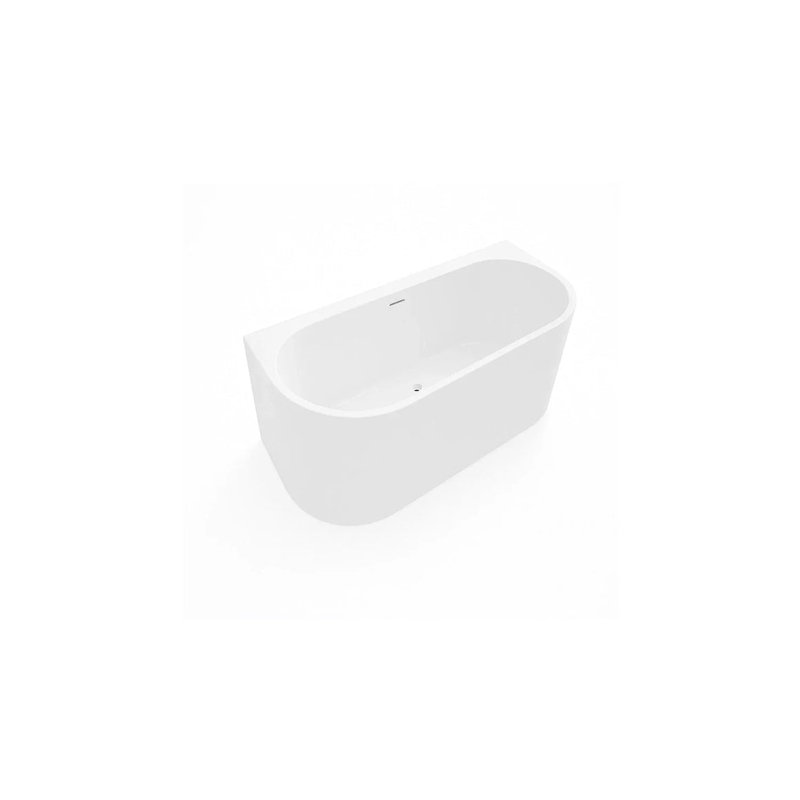 DutchLine Half-vrijstaand Bad - Mat Wit - 1700x750x600