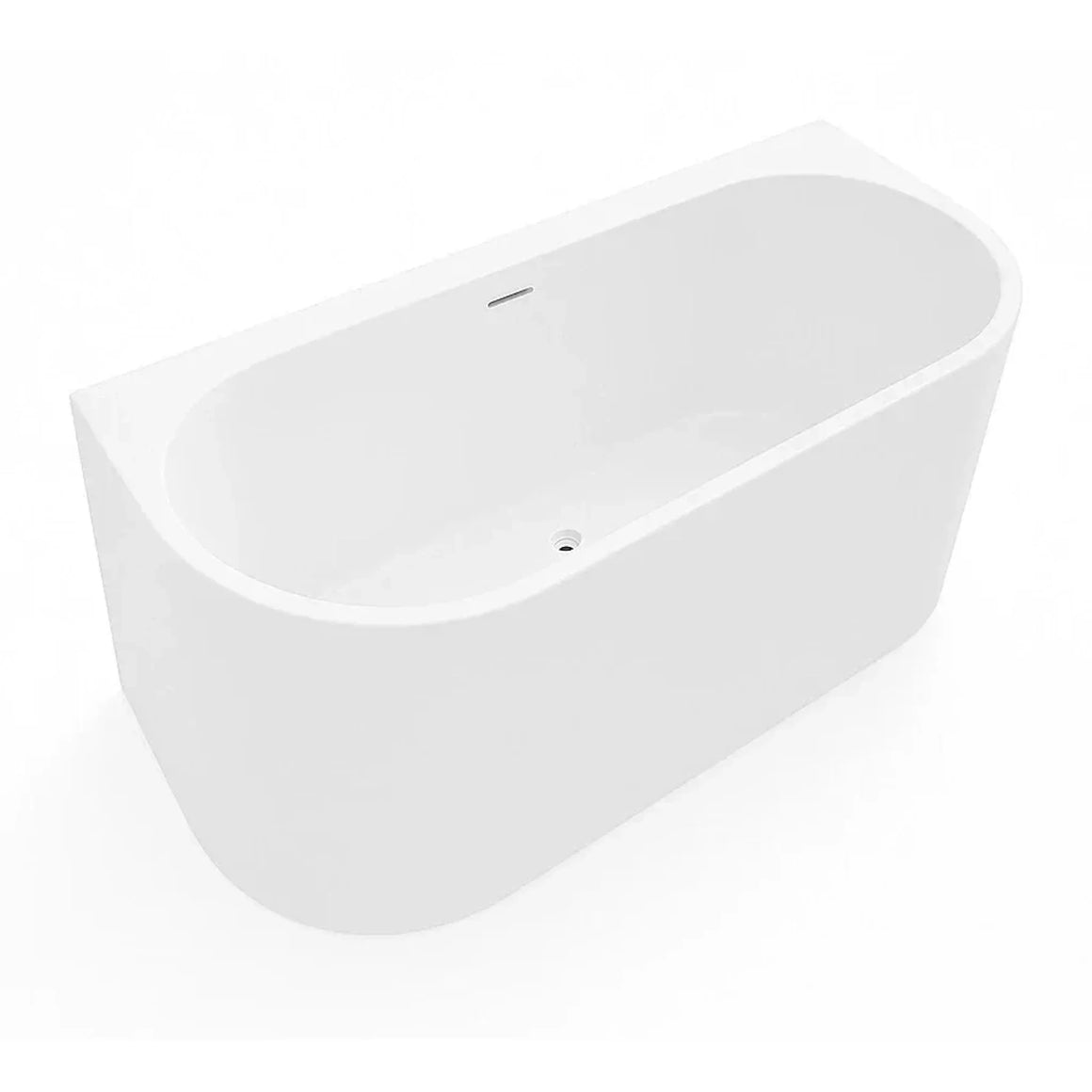 DutchLine Half-vrijstaand Ligbad - Mat Wit - 1800x800x580