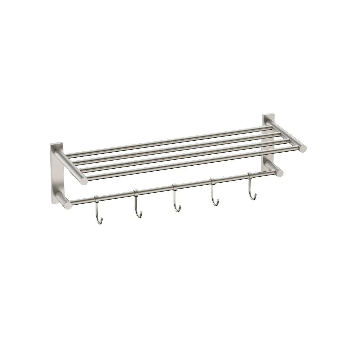 DutchLine Handdoekrek met haken - 60cm – RVS