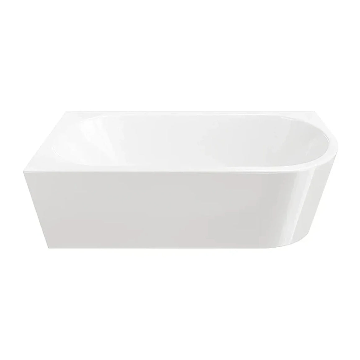 DutchLine - Half-Vrijstaand Hoekbad Links – Glans Wit – 1800x800x580