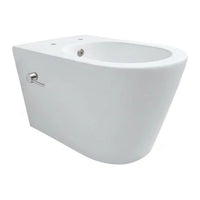 DutchLine Hugo Tornado Flush Ondiep hangtoilet met bidet glans wit productfoto