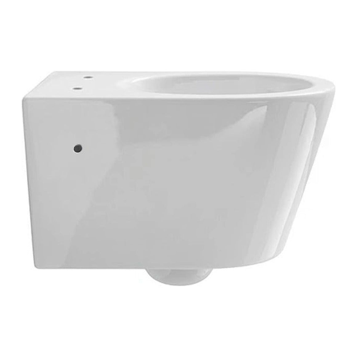 DutchLine Hugo Tornado Flush Ondiep hangtoilet met bidet glans wit productfoto 2