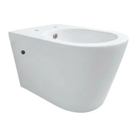 DutchLine Hugo Tornado Flush Ondiep hangtoilet met bidetfunctie mat wit productfoto