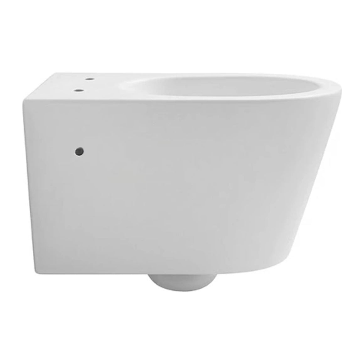 DutchLine Hugo Tornado Flush Ondiep hangtoilet met bidetfunctie mat wit productfoto 4