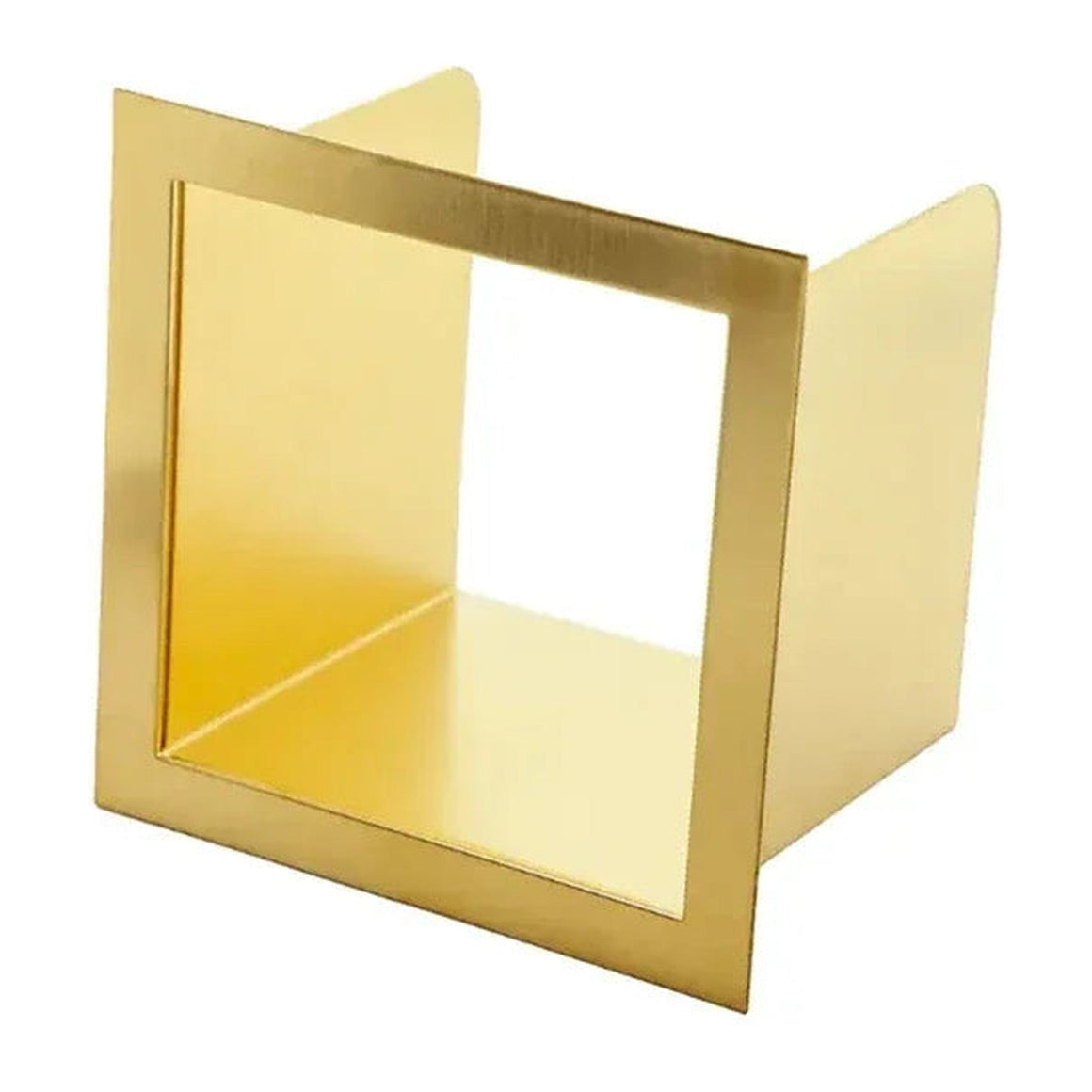 DutchLine Losse Inbouw Reserve Rolhouder - 160*160*122 – Geborsteld messing Goud