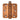 DutchLine Kogellagerscharnier - Geborsteld Brons Koper - 76x76x2.5