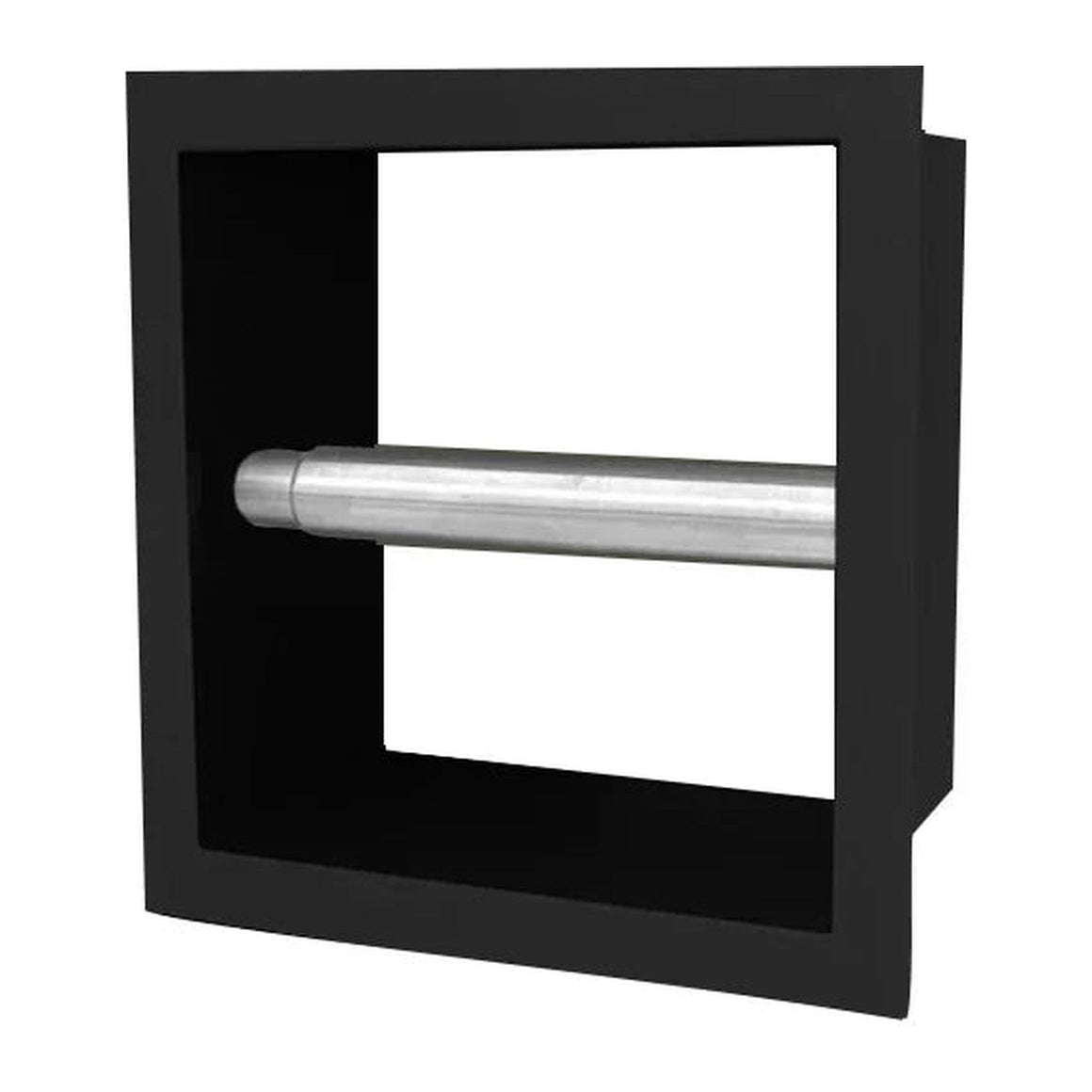 DutchLine Losse Inbouw Toiletrolhouder - 160*160*122 - Mat zwart