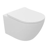 DutchLine Luccio Rimless hangtoilet mat wit productfoto