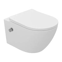 DutchLine Luccio Rimless hangtoilet met bidet mat wit productfoto