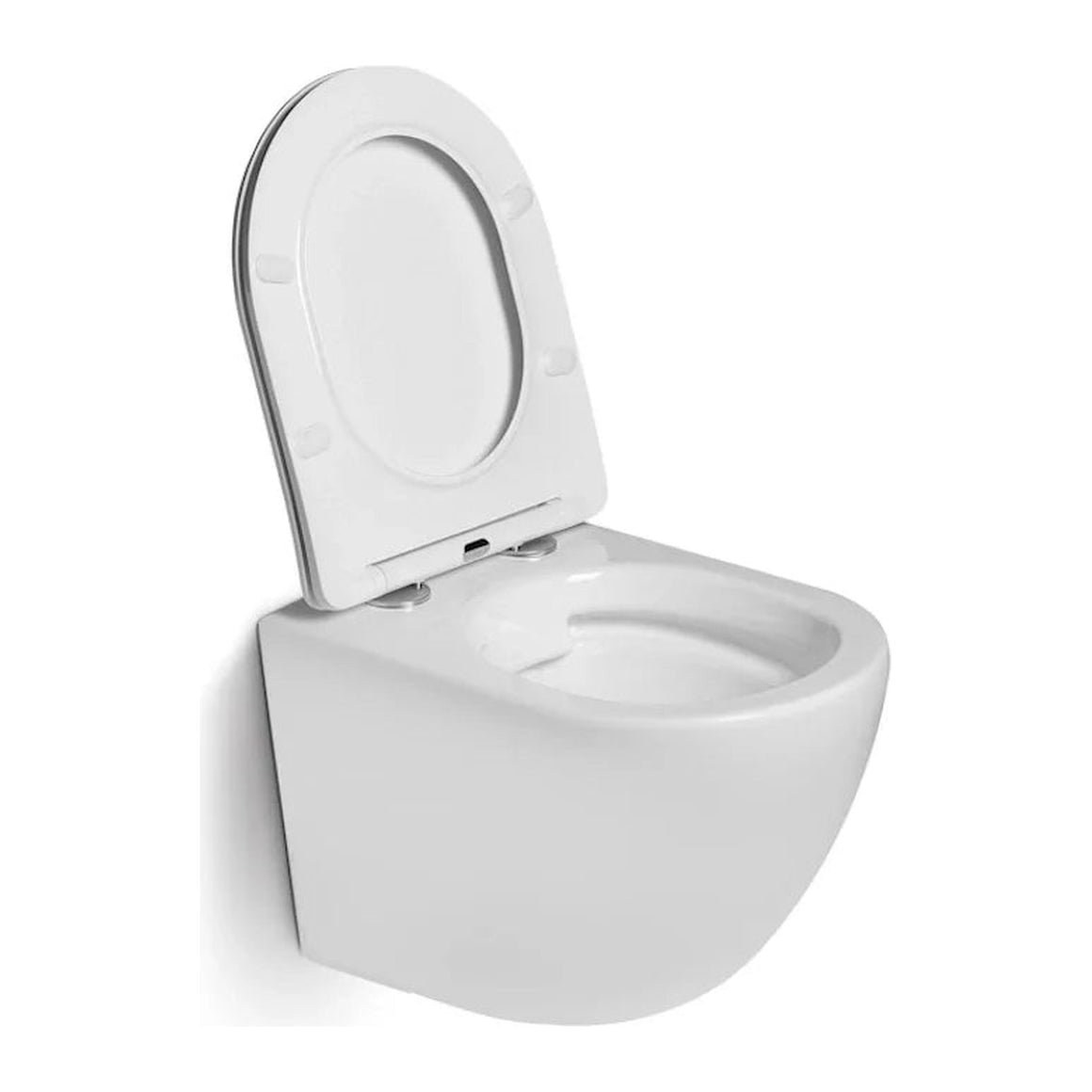 DutchLine Luccio Rimless Ondiep hangtoilet glans wit productfoto 2