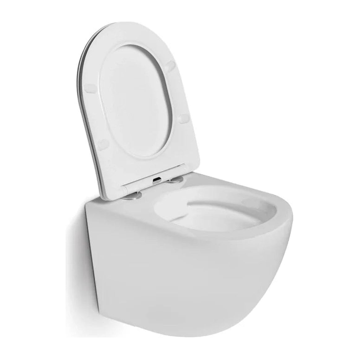 DutchLine Luccio Rimless Ondiep hangtoilet mat wit productfoto 2