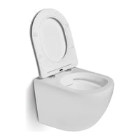 DutchLine Luccio Rimless Ondiep hangtoilet mat wit productfoto 2