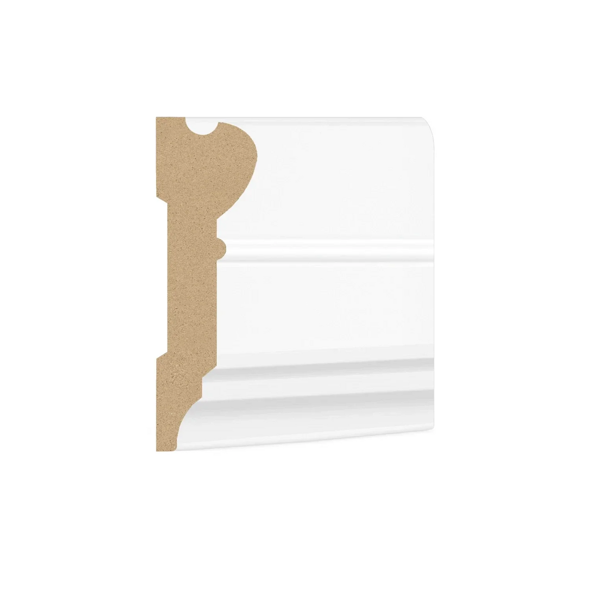 DutchLine Luxe Architraaf Koplat MDF - Wit - 80x20mm per 3