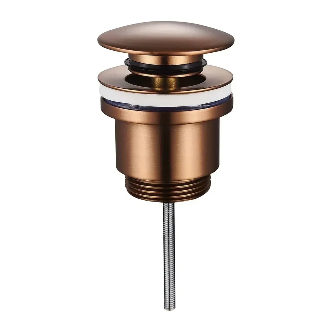 DutchLine Afvoerplug - Luxe Clickwaste 5/4 – Geborsteld koper
