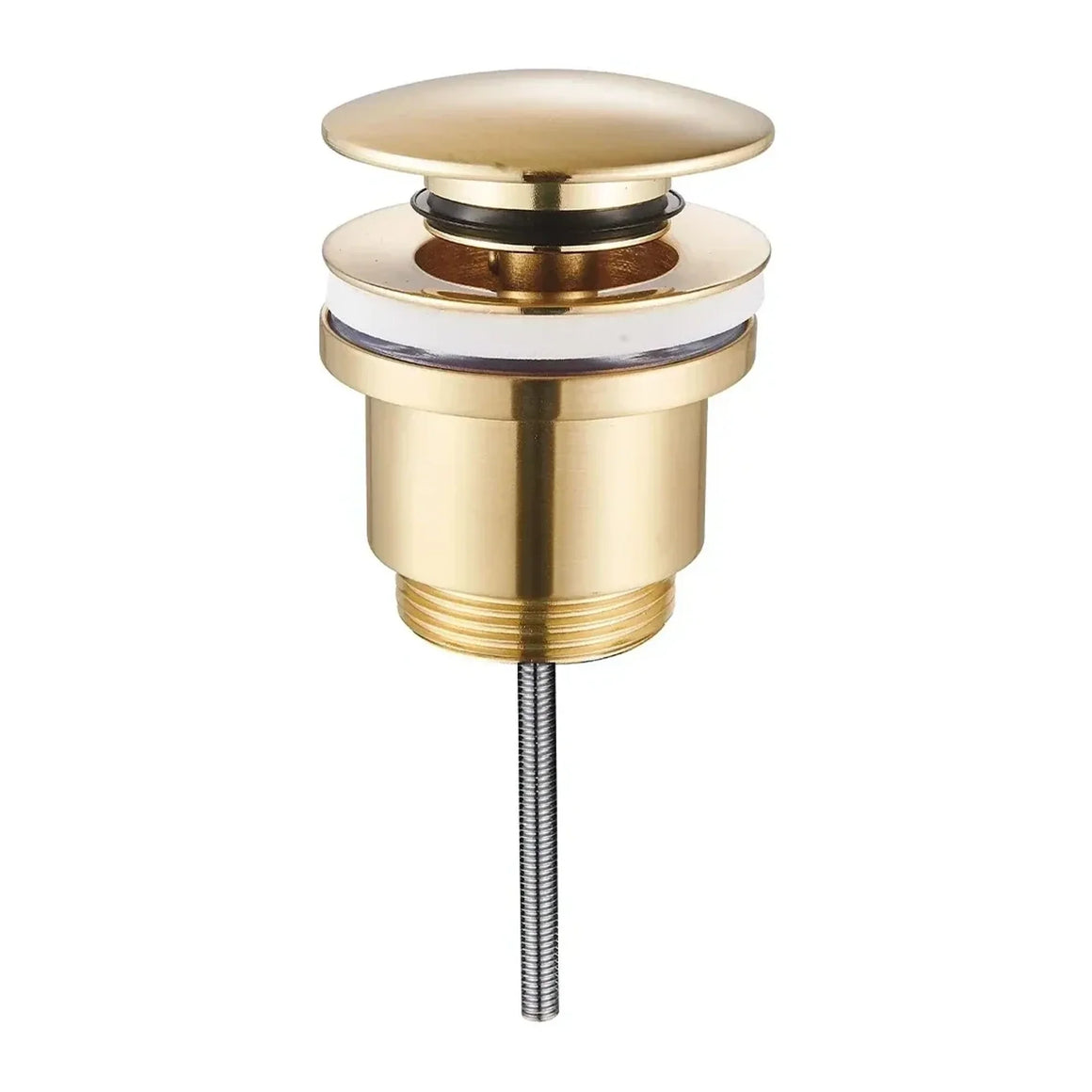 DutchLine Afvoerplug - Luxe Clickwaste 5/4 – Geborsteld messing