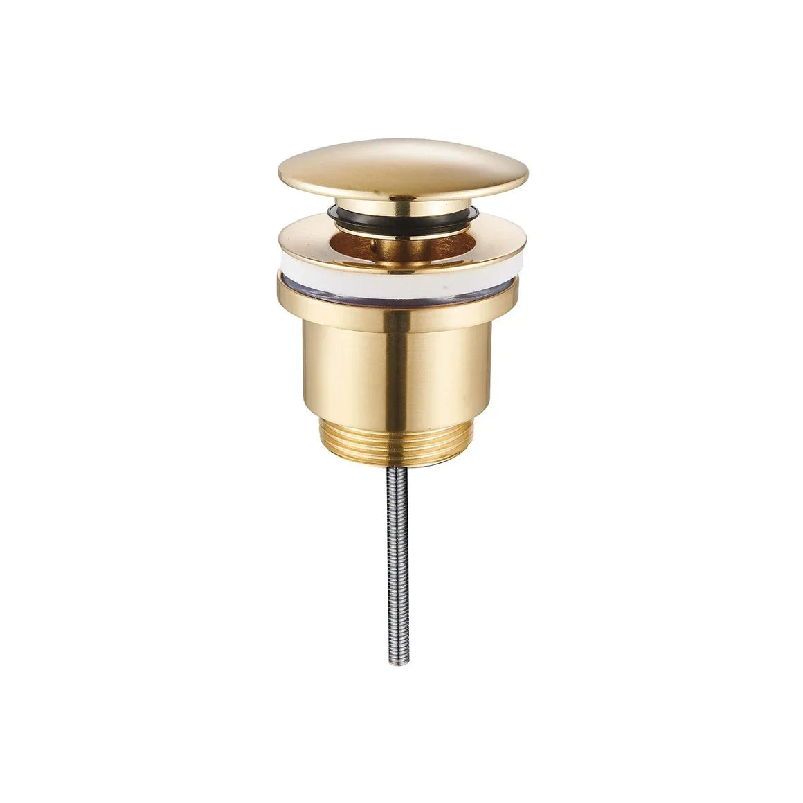 DutchLine Afvoerplug - Luxe Clickwaste 5/4 – Geborsteld messing
