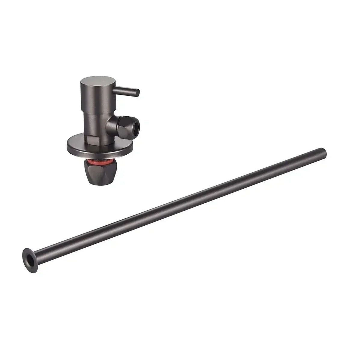 DutchLine Luxe Fonteinkraan aansluitset (stopkraan) 1/2×3/8 – Gunmetal
