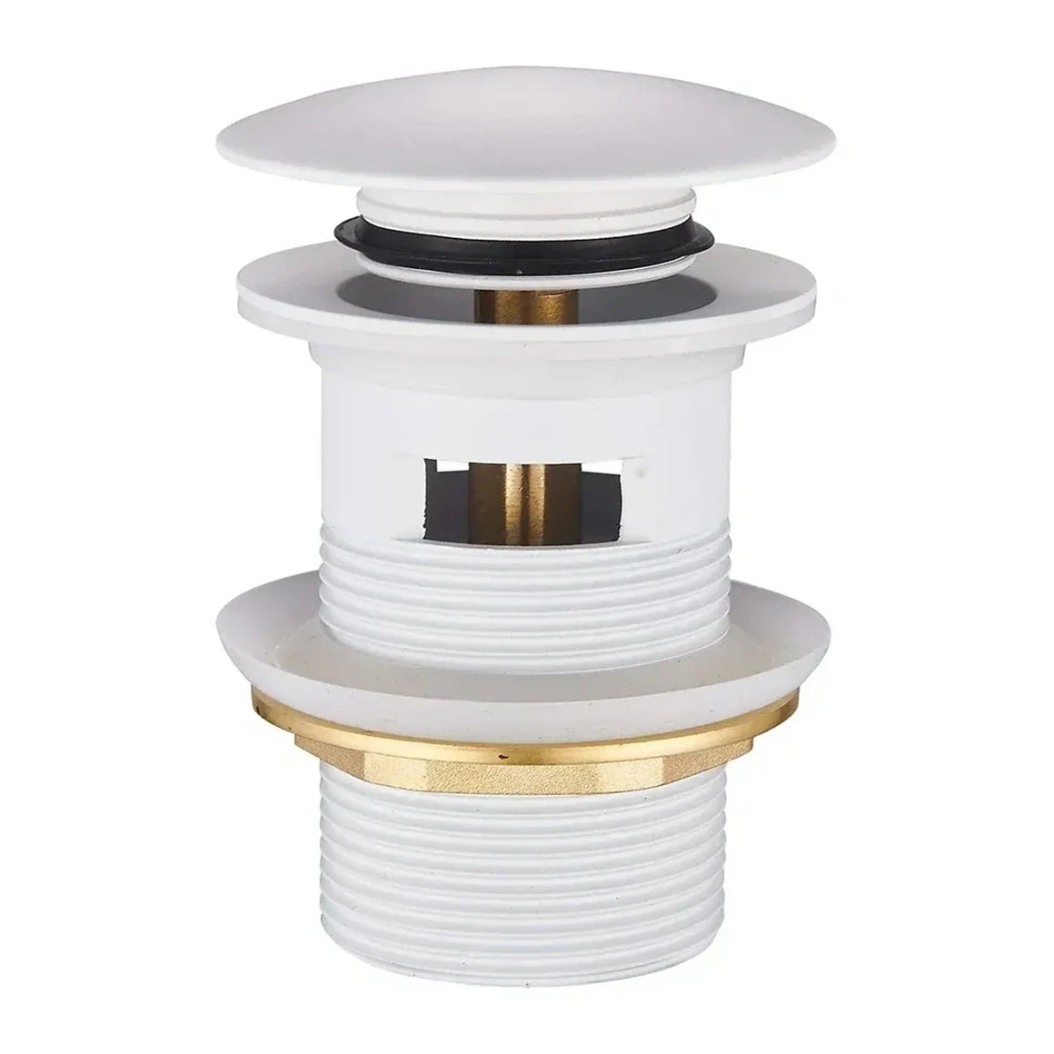 DutchLine Afvoerplug - Luxe Overloop Waste – Mat wit