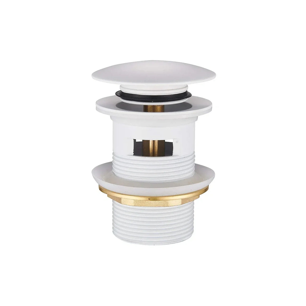 DutchLine Afvoerplug - Luxe Overloop Waste – Mat wit