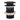 DutchLine Afvoerplug - Luxe Overloop Waste – Mat zwart