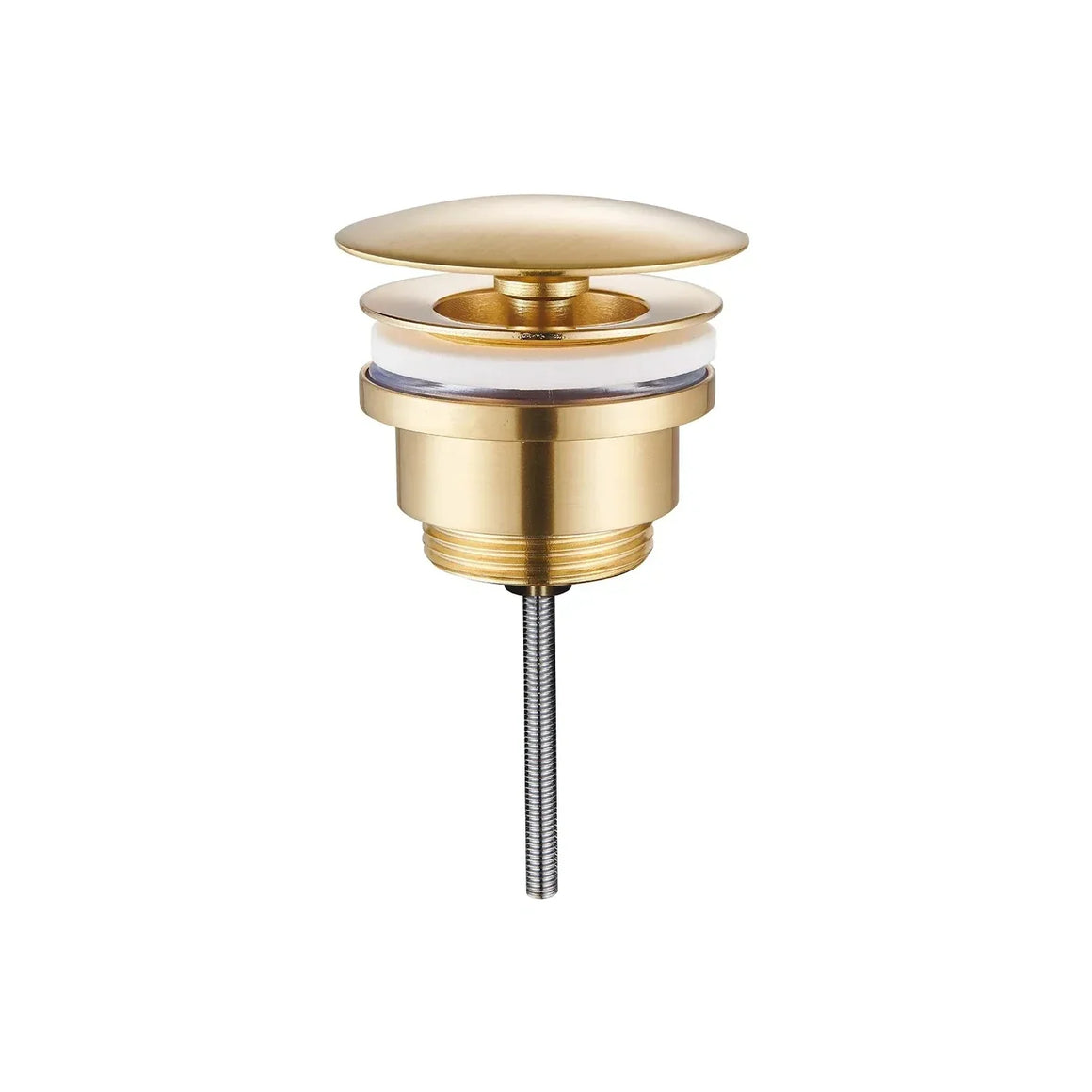 DutchLine Afvoerplug - Luxe Vaste Waste 5/4 – Geborsteld messing