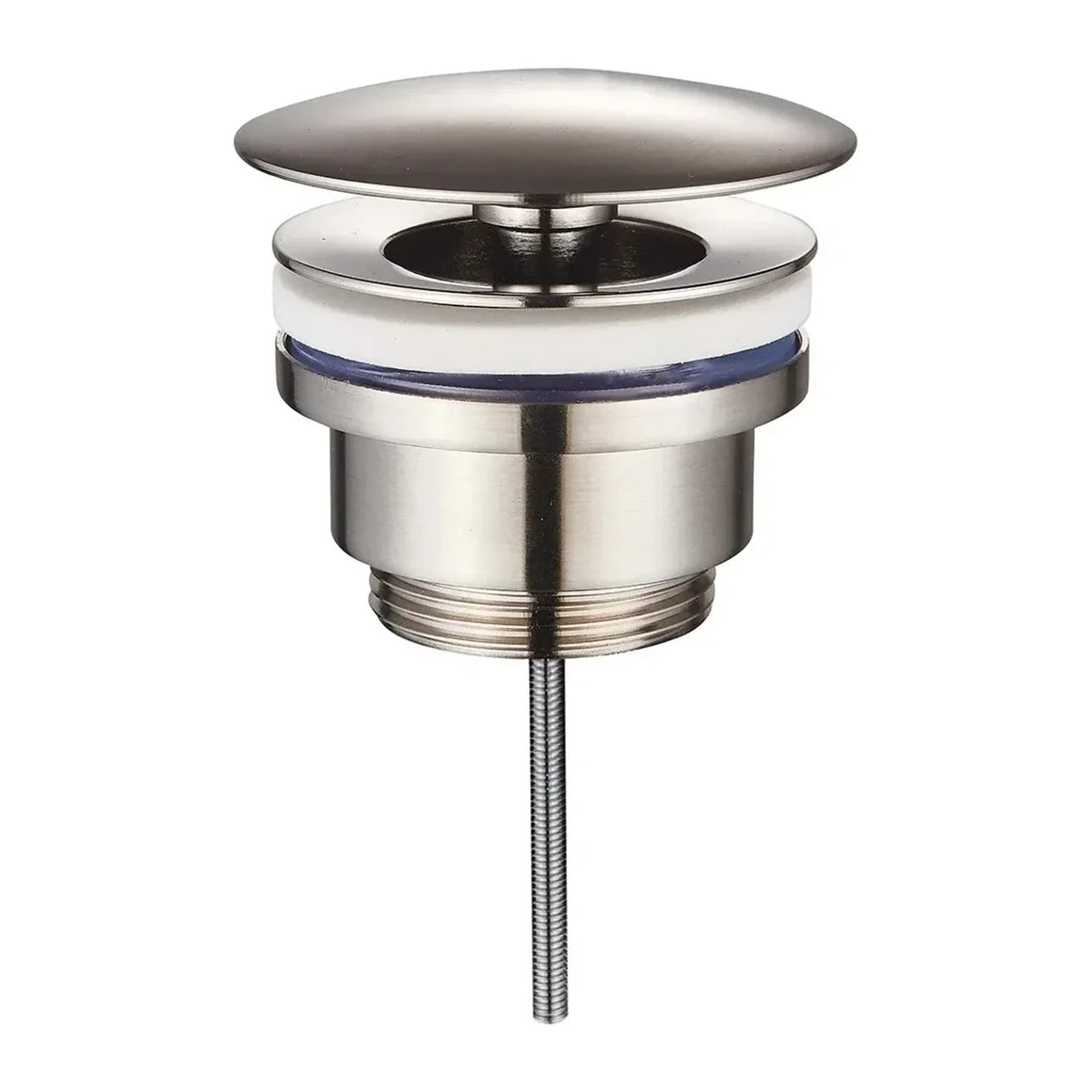 DutchLine Afvoerplug - Luxe Vaste Waste 5/4 – Geborsteld staal