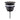 DutchLine Afvoerplug - Luxe Vaste Waste 5/4 – Mat zwart