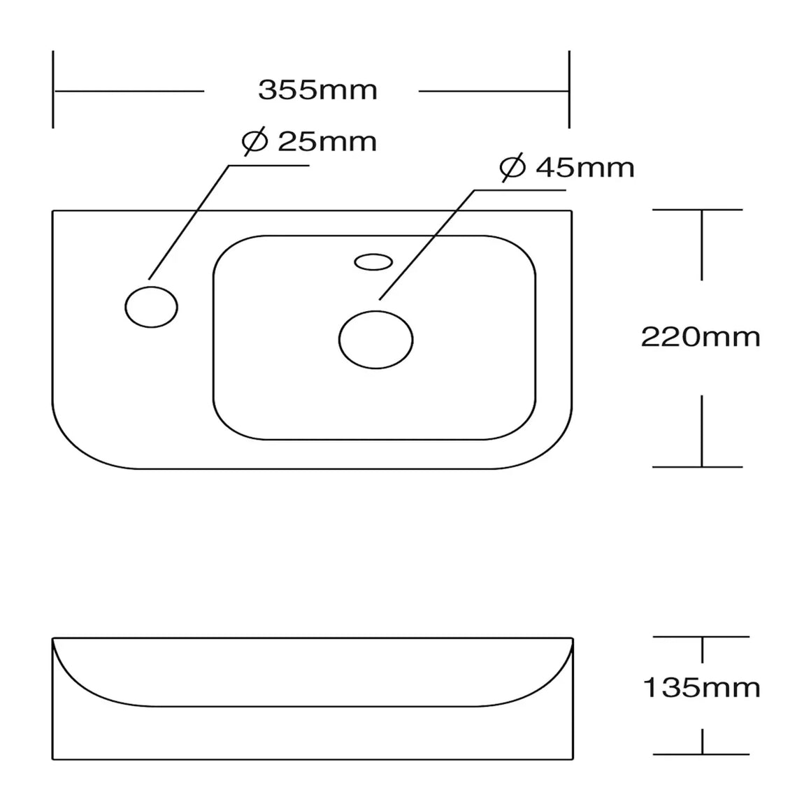DutchLine Mini Smart Fontein - Glans Wit - Links