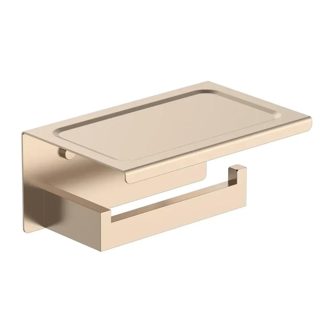 DutchLine Phone Toiletrolhouder – Geborsteld koper