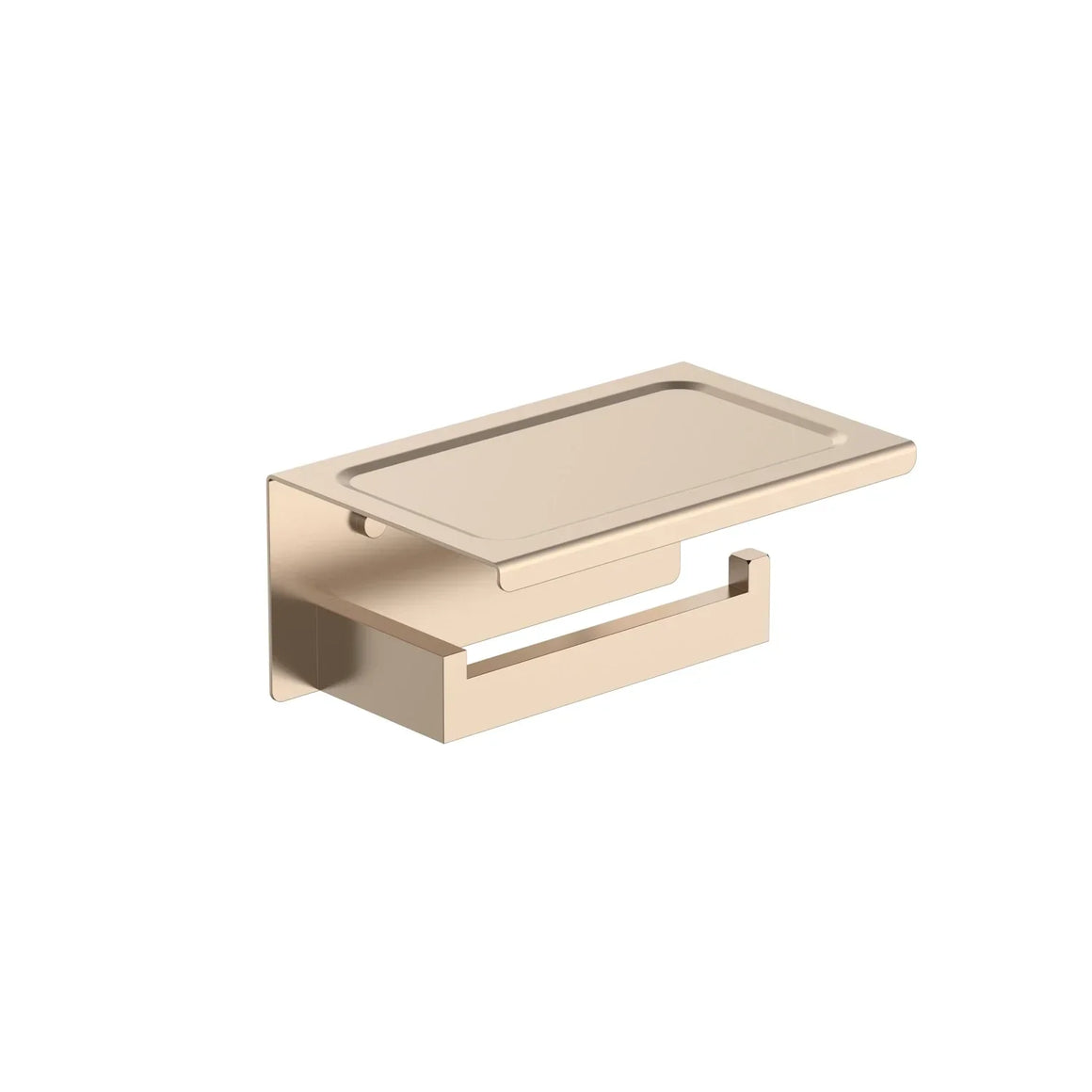 DutchLine Phone Toiletrolhouder – Geborsteld koper