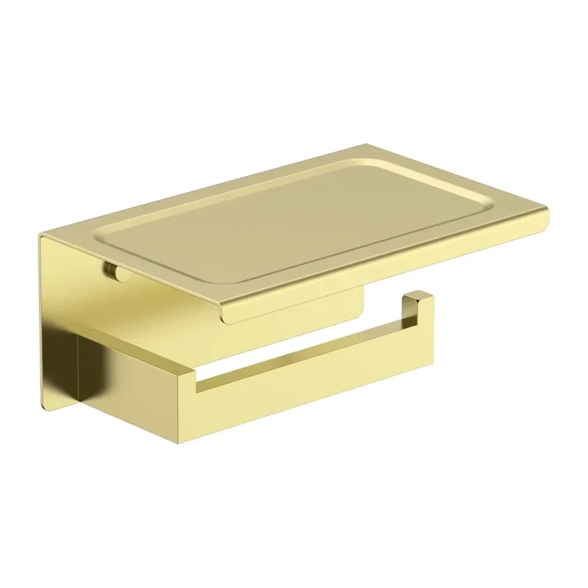 DutchLine Phone Toiletrolhouder – Geborsteld messing Goud