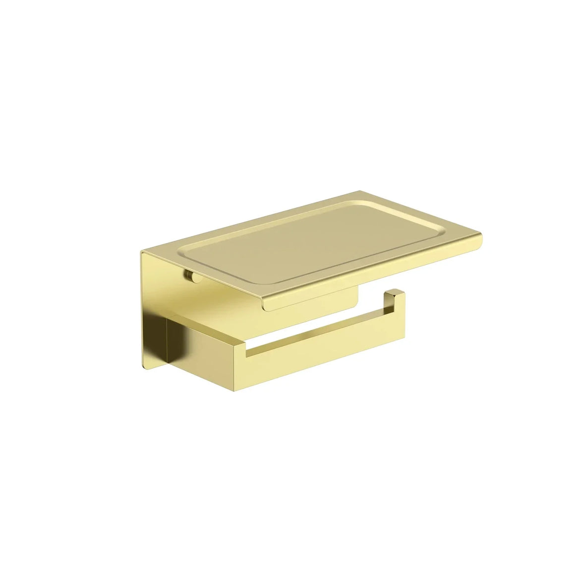 DutchLine Phone Toiletrolhouder – Geborsteld messing Goud