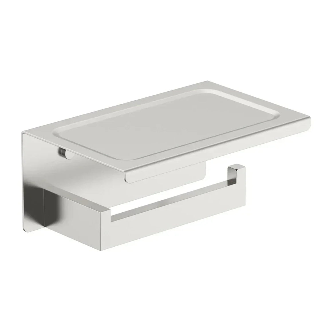 DutchLine Phone Toiletrolhouder – Geborsteld staal