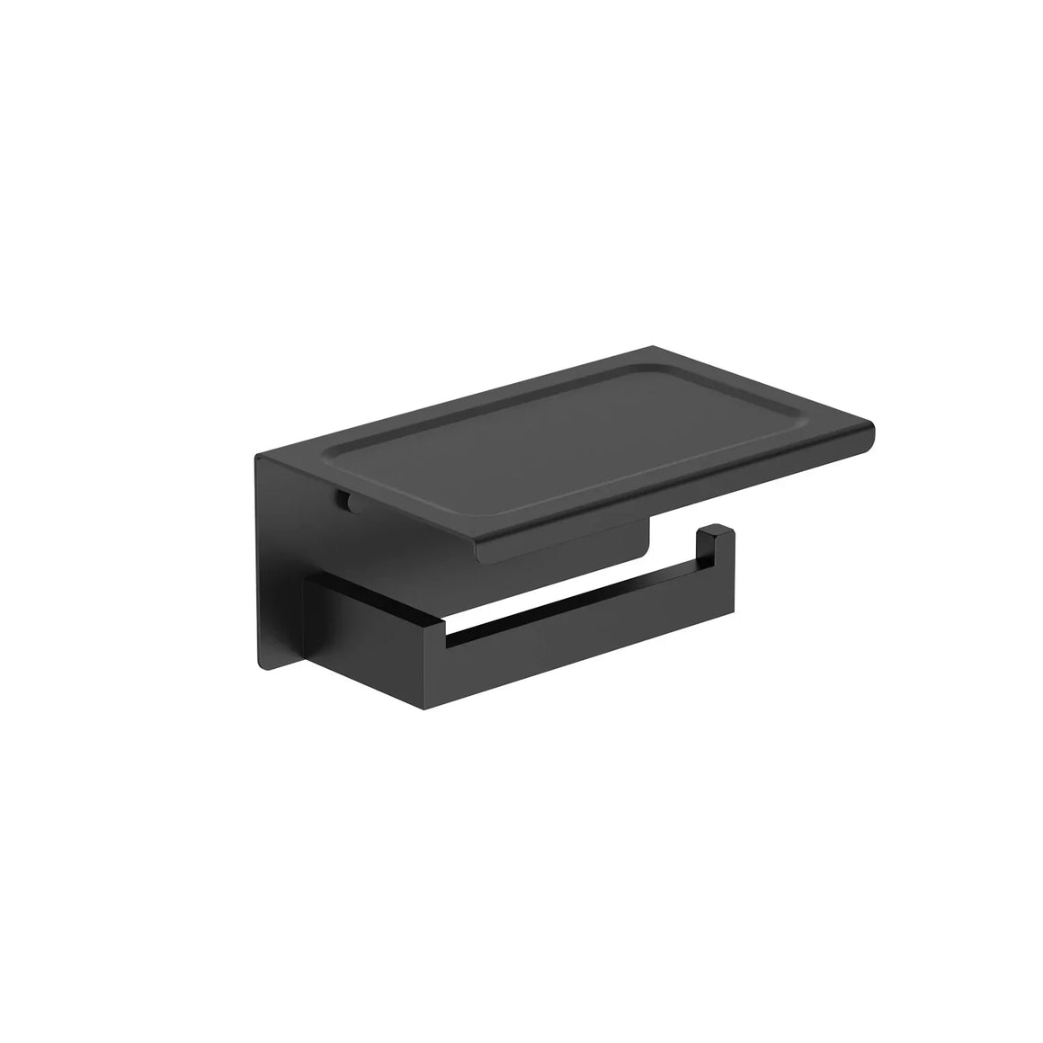 DutchLine Phone Toiletrolhouder – Mat zwart