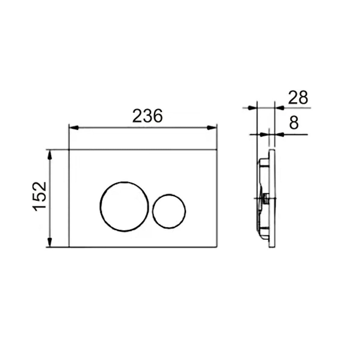 DutchLine drukplaat – technische tekening