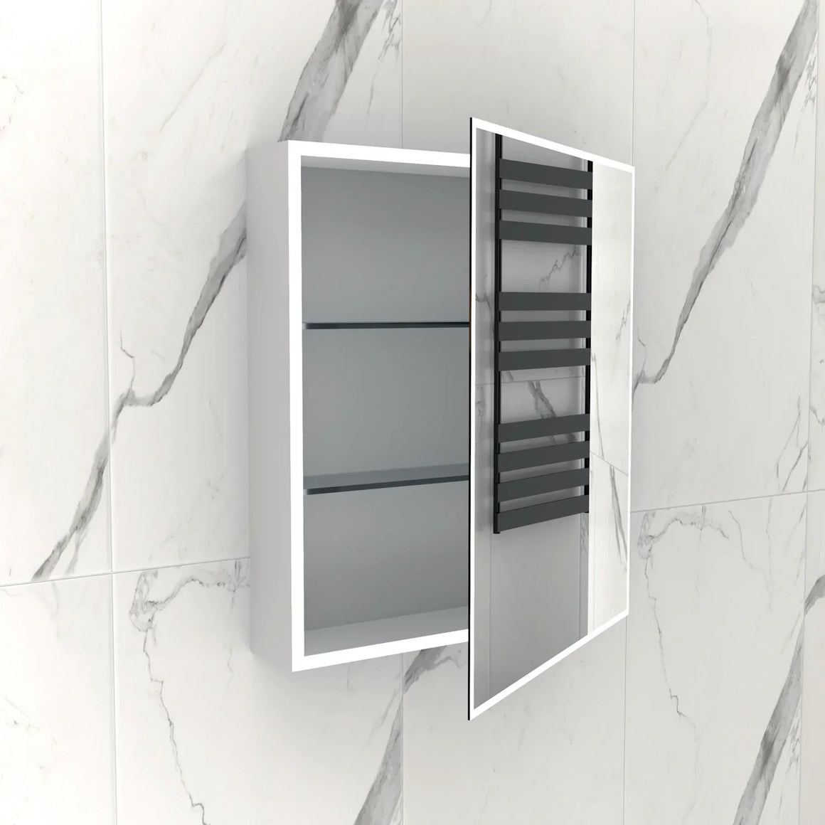 DutchLine Quatro Spiegelkast Met ledverlichting - 60