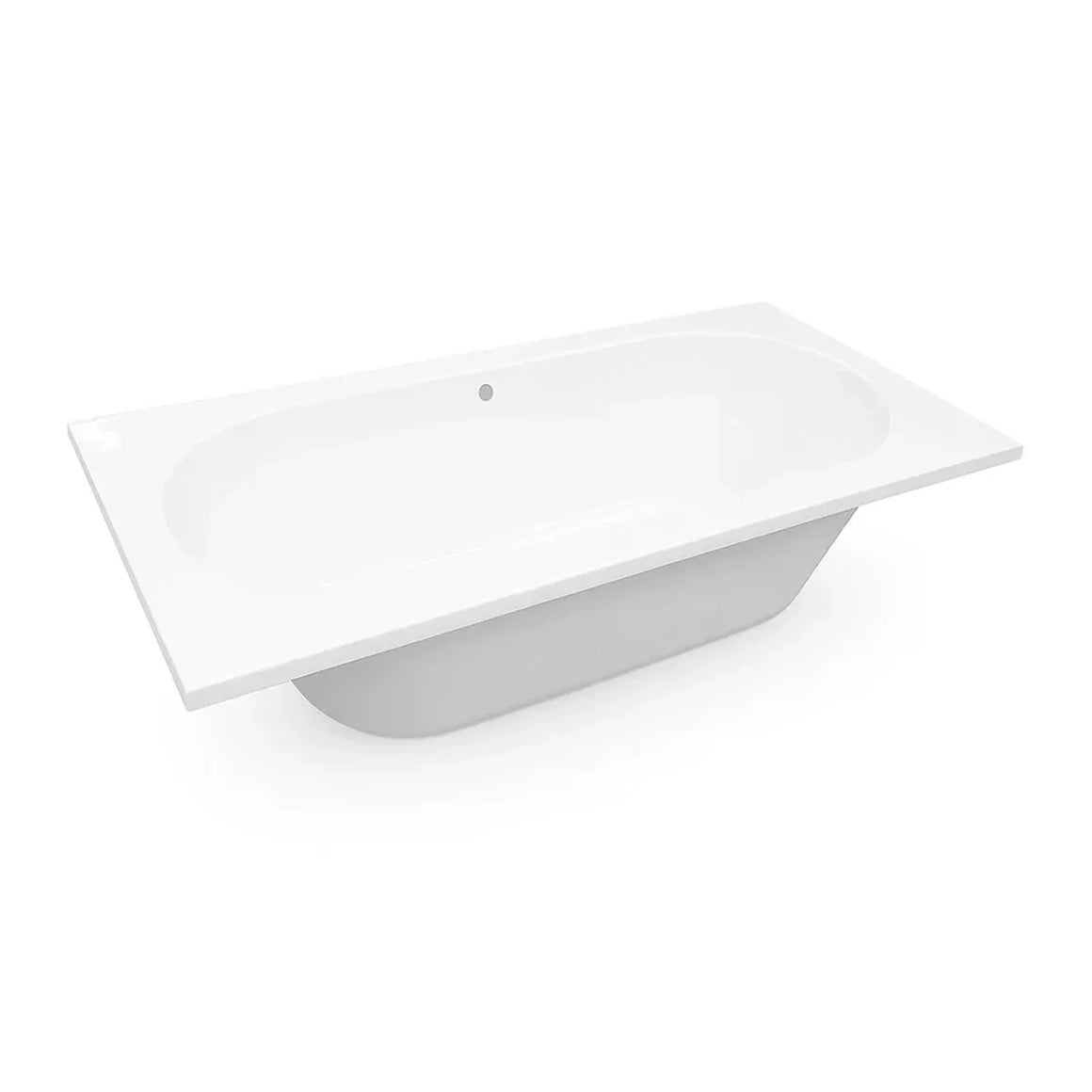DutchLine Drop RD - Inbouw Bad - Glans Wit - 1800x800x450