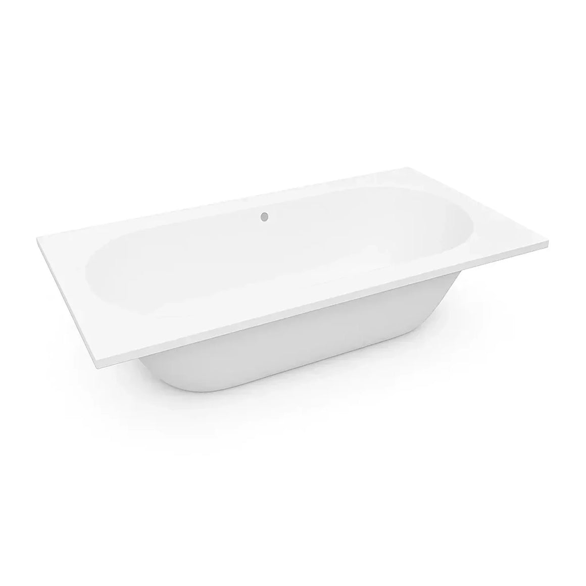 DutchLine Drop RD - Inbouw Bad - Mat Wit - 1700x750x450